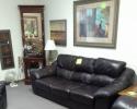 These black leather sofas are ideal for a person who loves a great deal on furniture! 